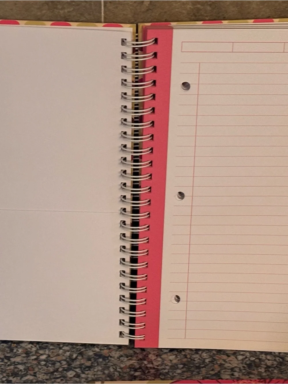 Vera Bradley Pink Magenta Floral Spiral Notebooks on Cream
